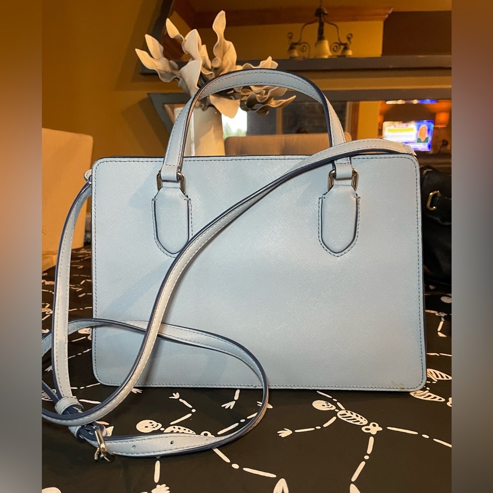 Kate Spade Light Blue Crossbody Bag 3 compartment crossbody bag - Picture 2 of 12